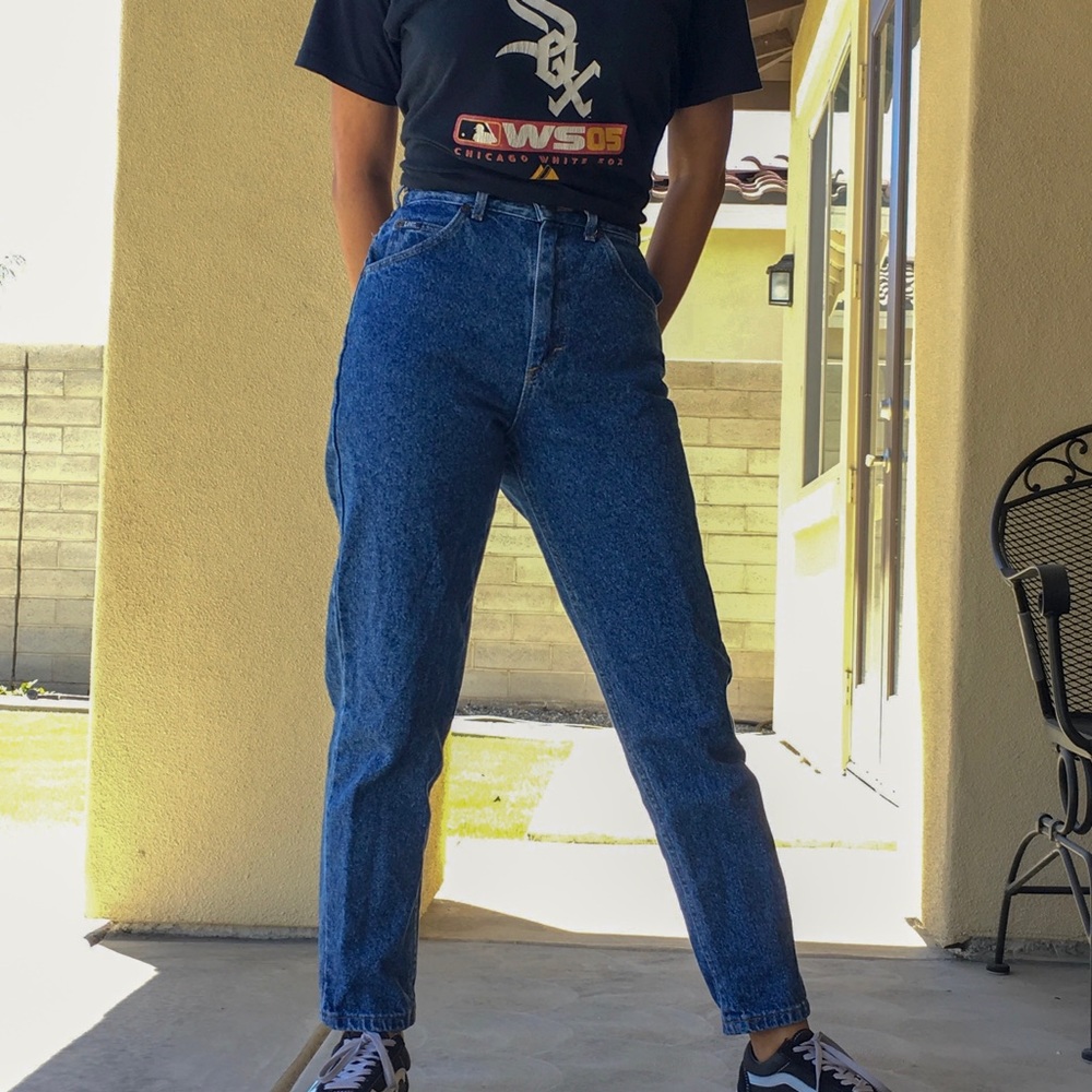 vintage high waisted lee jeans